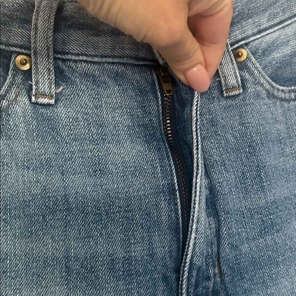 J.Crew High Rise Super Wide Leg Light Washed Size 29 - Picture 6 of 11